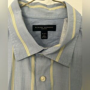 Banana Republic Men’s Classic Long Sleeve Button Down Dress Shirt Size Large
